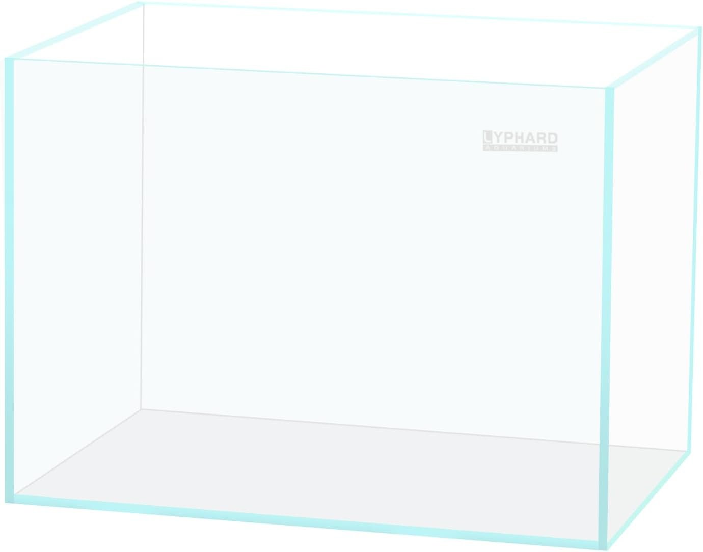 LYPHARD AQUARIUMS 9.5 Gallon Rimless Aquarium, Ultra Clear Glass Low Iron Small Fish Tank for Betta, L15.7×W11.8×H11.8 Inches Thickness 5mm with EVA Foam Mat Included