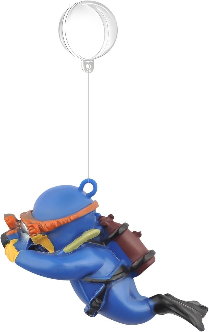 onesimcr Floating Fish Tank Decorations, Aquarium Decorations, Lovely Diver Fish Tank Decorations, Floating Device Fish Tank Accessories，Suitable for All Kinds of Fish Tanks…