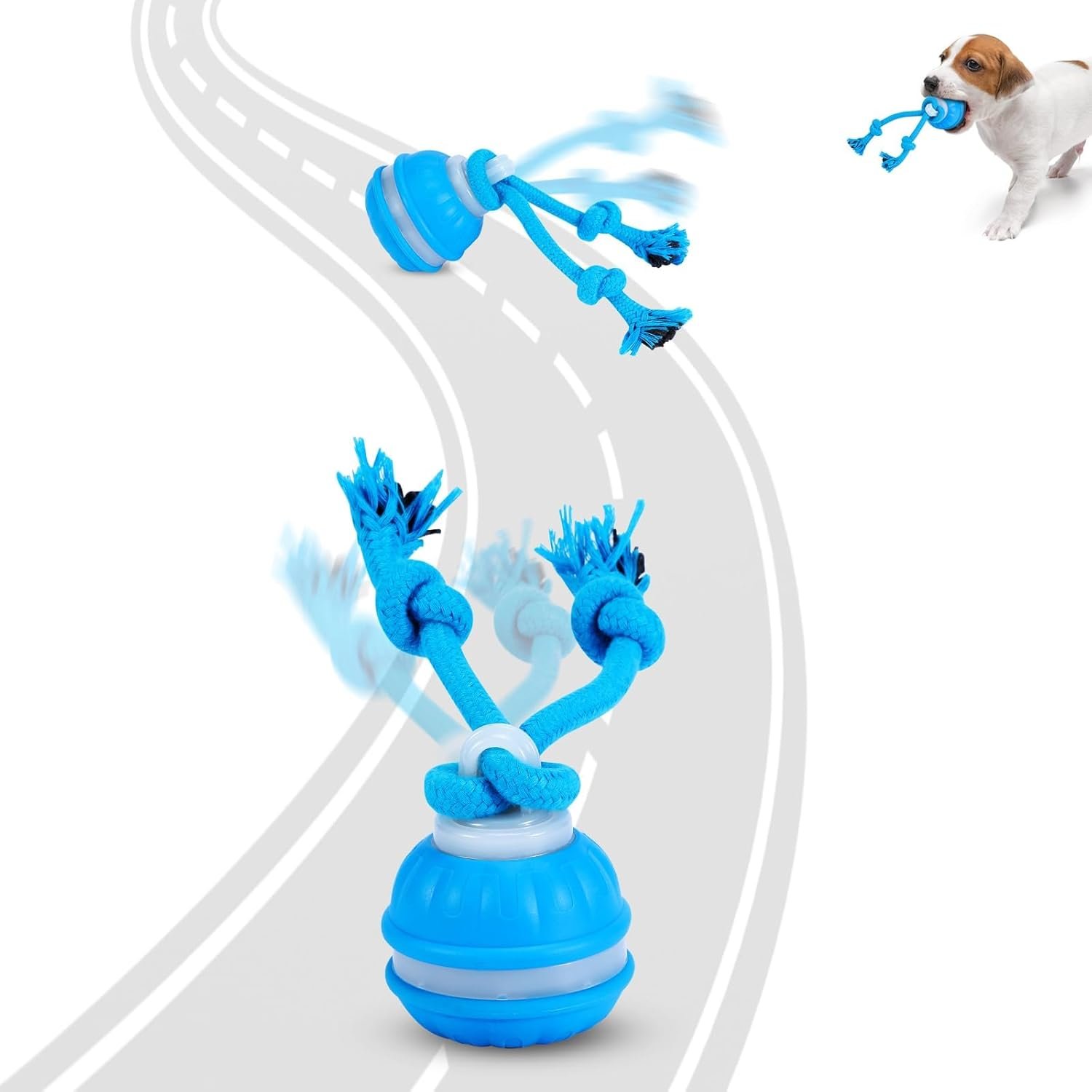 Interactive Dog Toys for Dogs – Automatic Moving Dog Toy Ball, Smart Dog Puzzle Toy for Boredom & Enrichment, Durable Dog Toys for Small Dogs & Aggressive Chewers, Puppy Interactive Toys