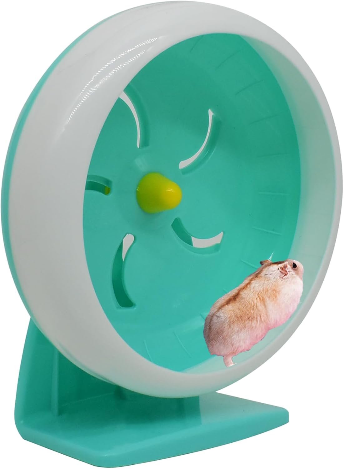 Hamster Wheel, 7 inch Silent Hamster Exercise Running Wheel with Stand,Pet Small Animals Exercise Running Toys,Adjustable Quiet Spinner for Guinea Pigs, Sugar Gliders, Gerbils
