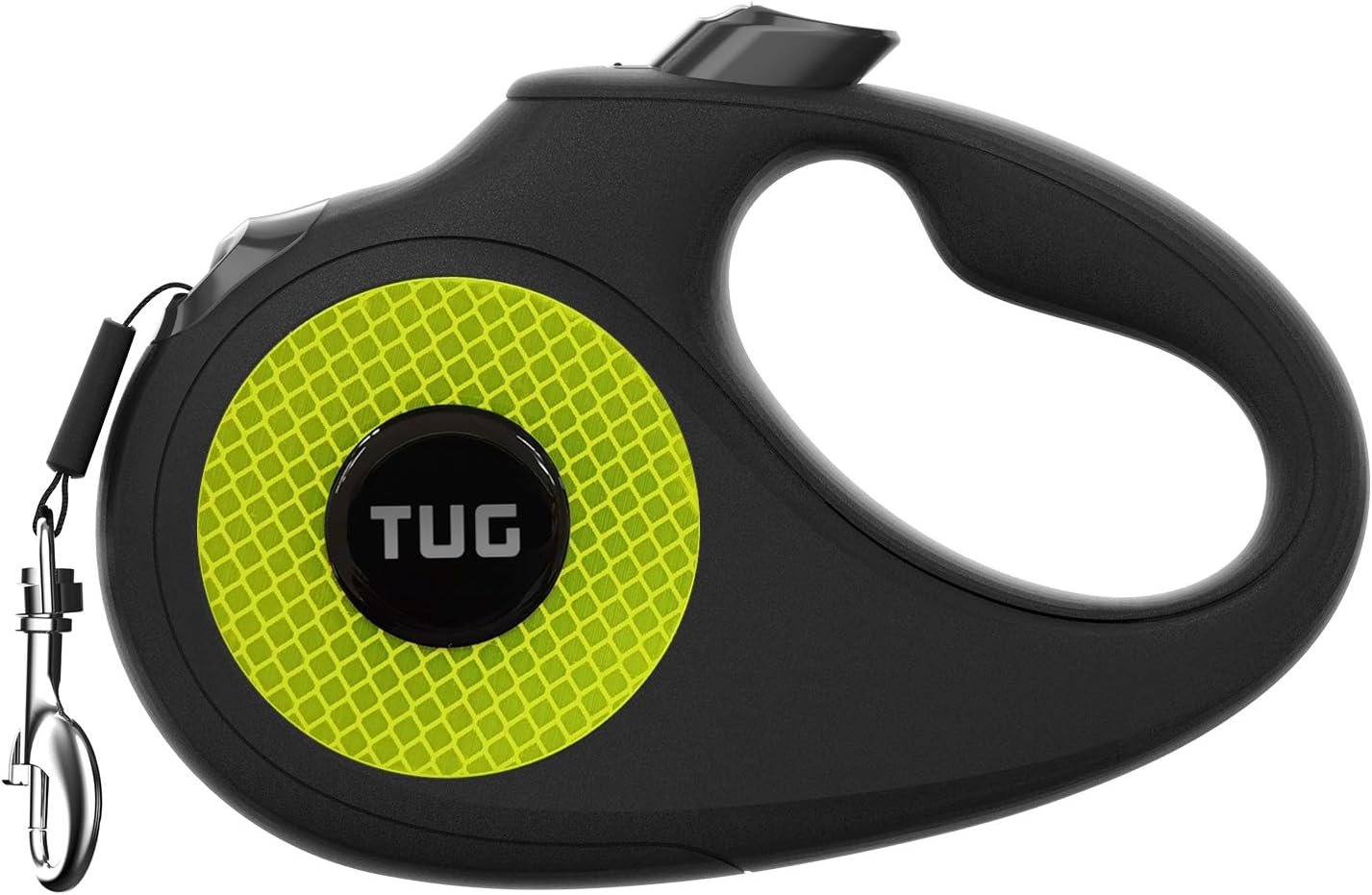 TUG 360° Tangle-Free Reflective Retractable Dog Leash | 16 ft Strong Nylon Tape (Medium)