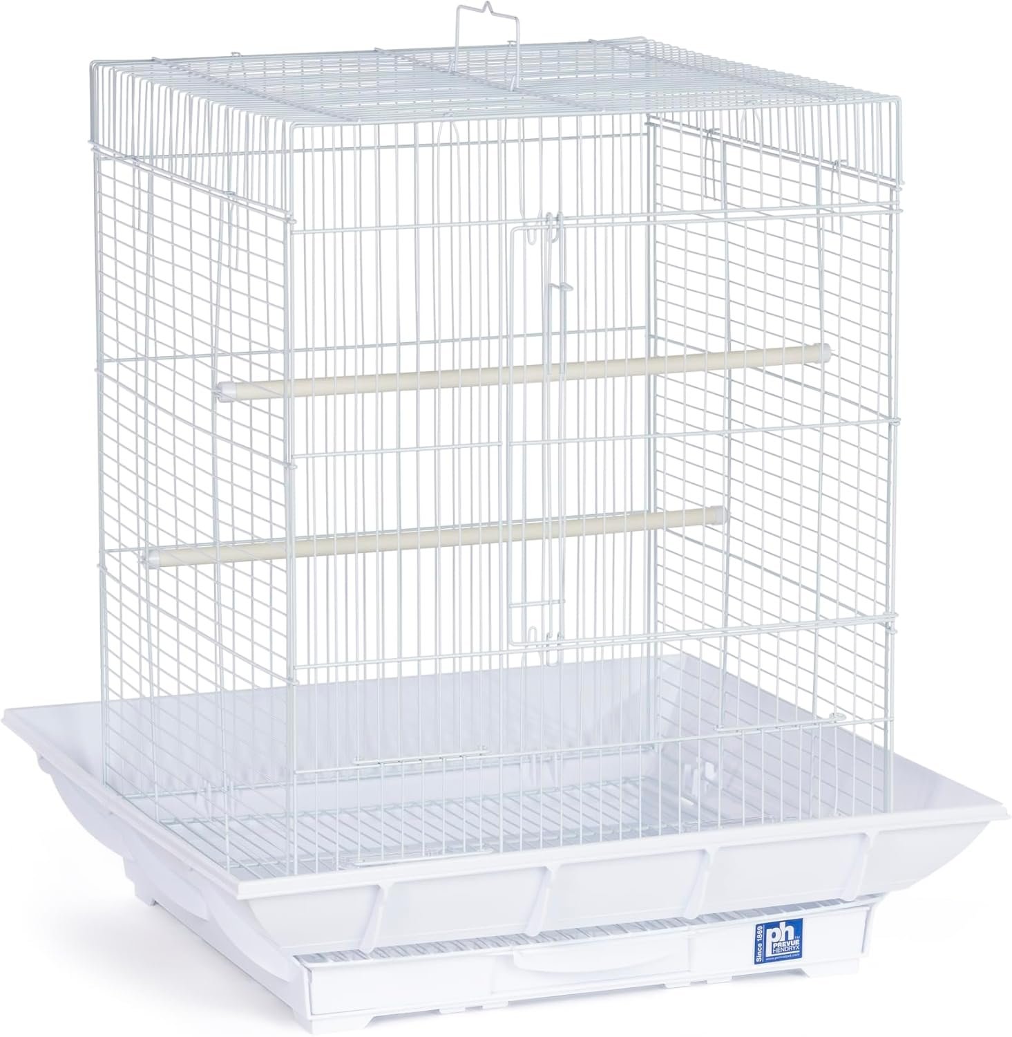 Prevue Hendryx SP850W/W Clean Life Cockatiel Cage, White,1/2″