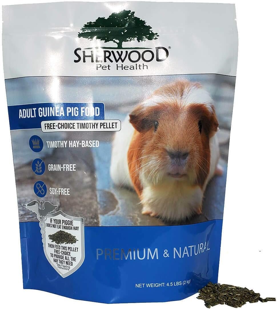 Sherwood Pet Health Adult Guinea Pig Food – Free Choice Timothy Pellet-4.5lbs