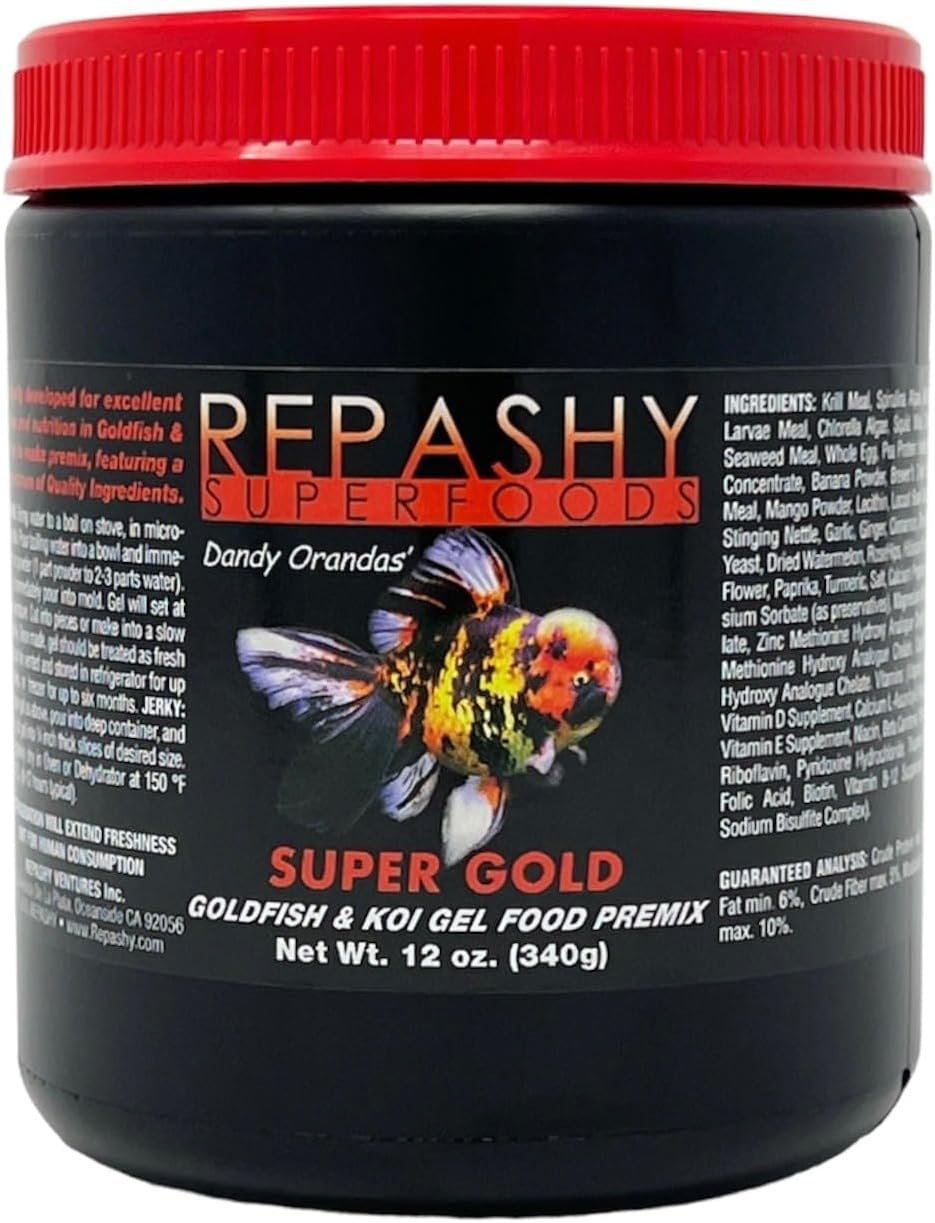 Repashy Super Gold – Goldfish and Koi Gel Food (12 Oz Jar)