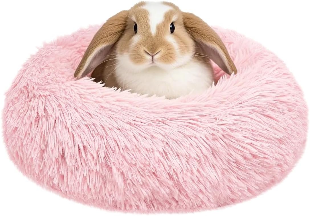 Bunny Bed Rabbit Hideout Large Soft & Comfortable Small Animal Bedding Cozy Bed Mat Warm Hideaway Cage Accessories for Guinea Pig