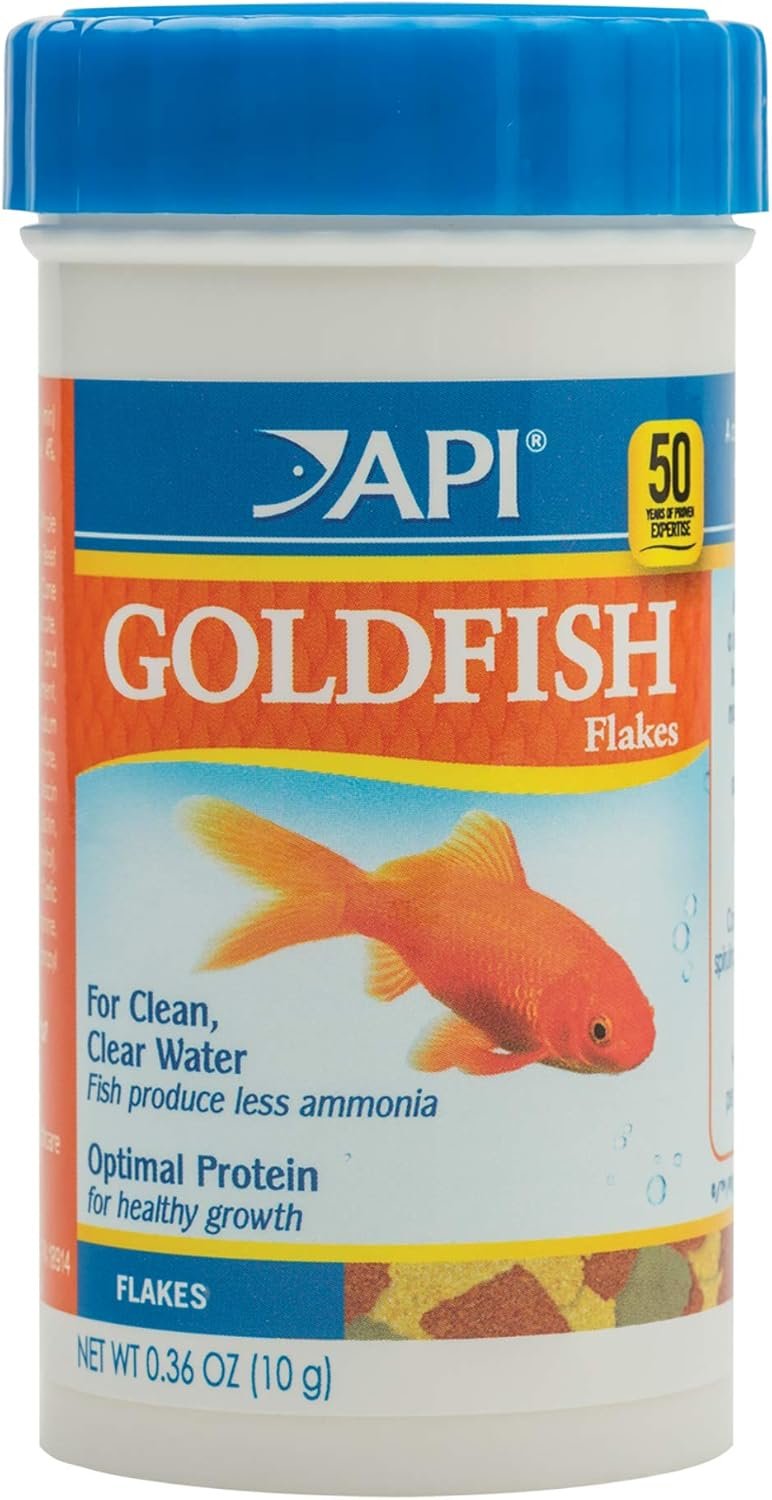 API GOLDFISH FLAKES Fish Food .36-Ounce Container