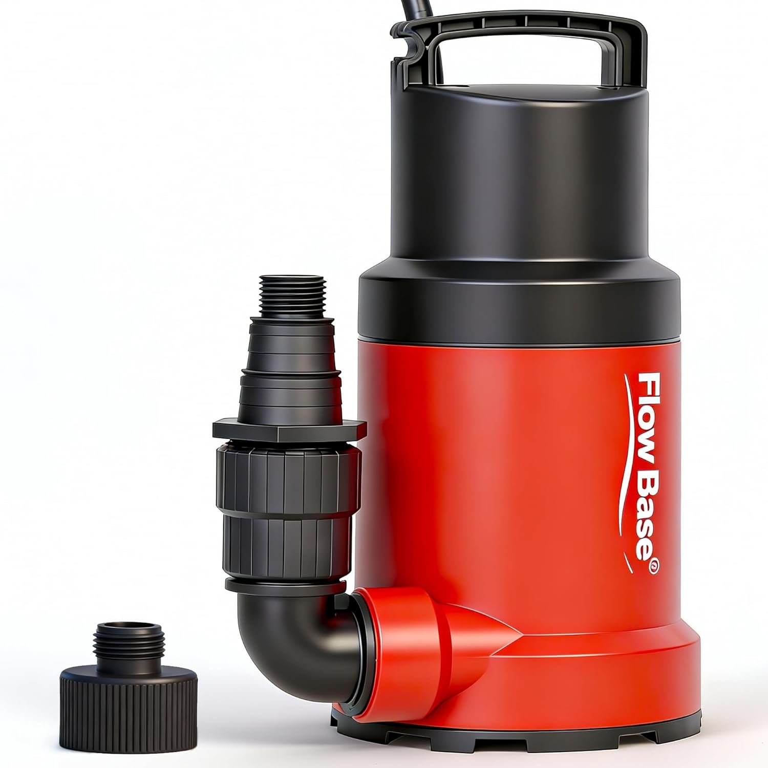 1HP 5000GPH Sump Pump – Clean/Dirty Water Portable Transfer Submersible Pump for Swimming Pool, Garden Pond, Basement with 10ft Power Cord,Remove Water Level Down to 0.2″