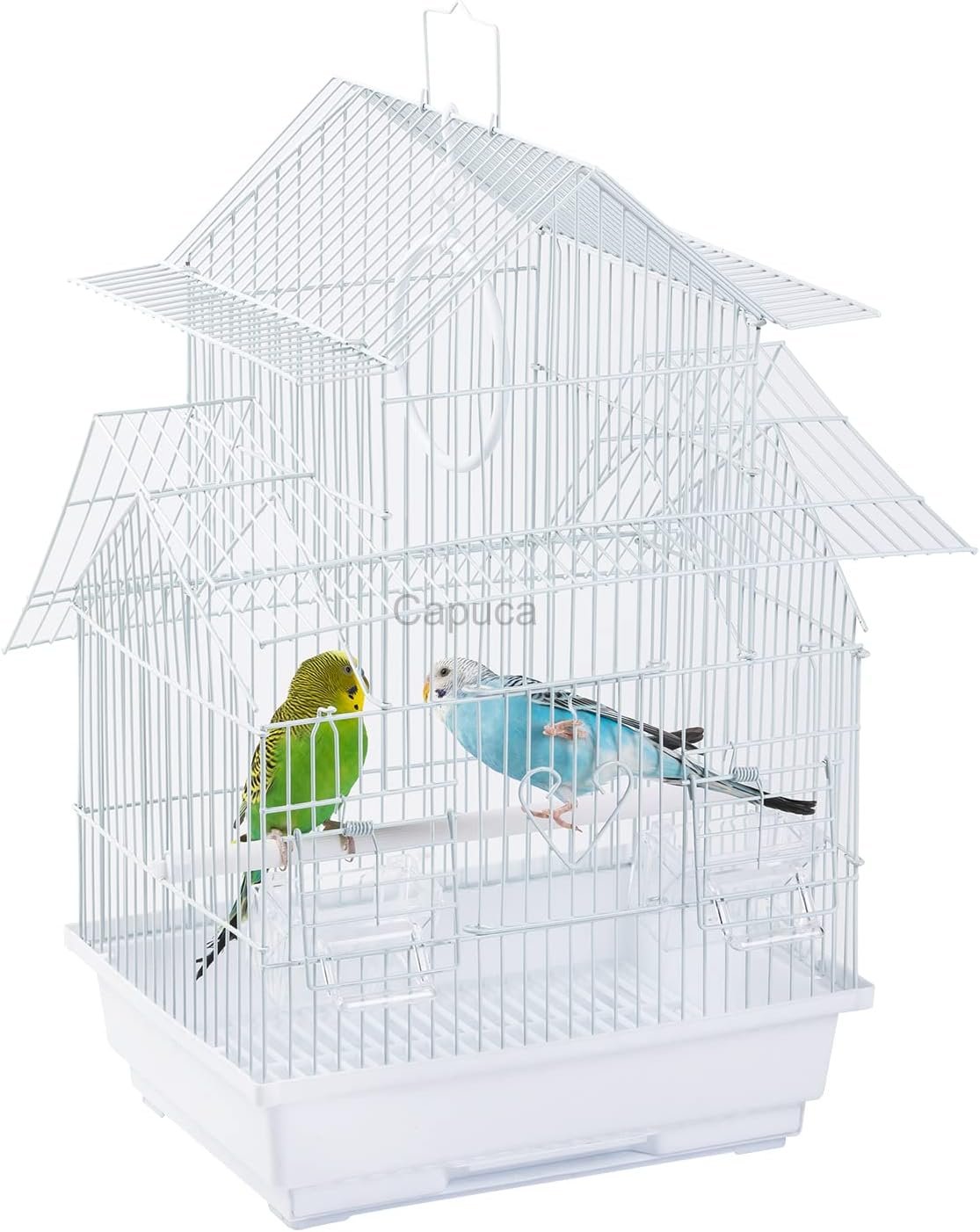 Small Bird Travel Cage – The Lightweight Small Birds Starter Kit with Birdcages and Accessories Great for Parakeets Lovebirds Parrotlets Finches Canaries