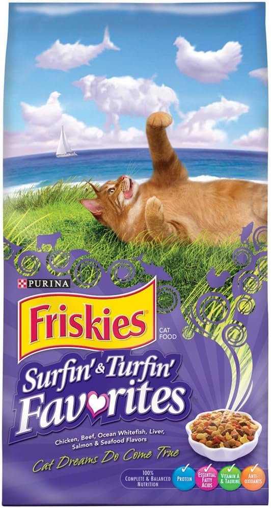 Friskies Feline Favorites Dry Cat Food, 3.15 lbs