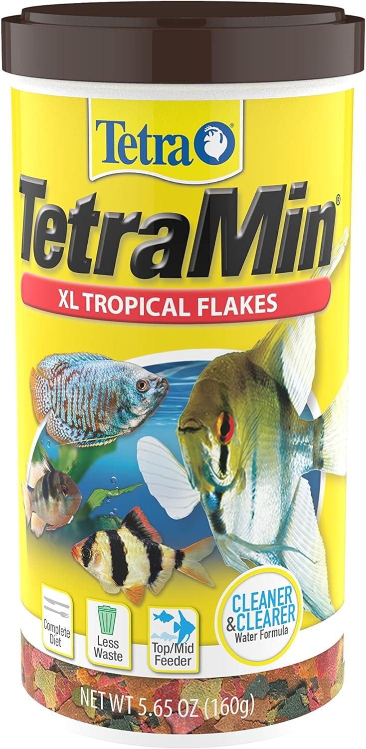 Tetra 16155 Min Large Tropical Flakes For Top/Mid Feeders, 5.65-Ounce