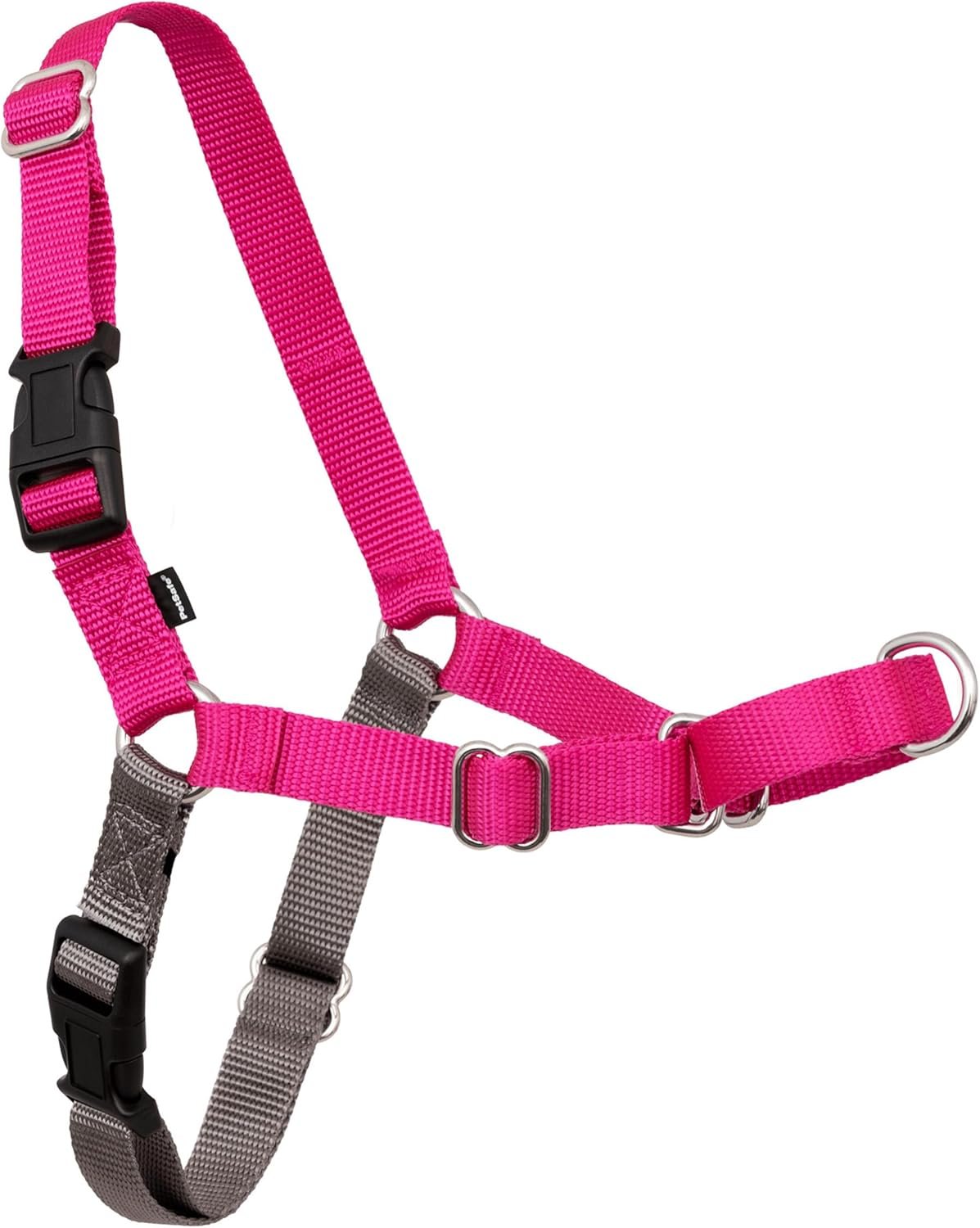 PetSafe Easy Walk No-Pull Dog Harness – Ultimate Harness to Help Stop Pulling – Pull-Free Walks – Take Control & Teach Better Leash Manners – Patented Martingale Loop Design – Raspberry, Medium