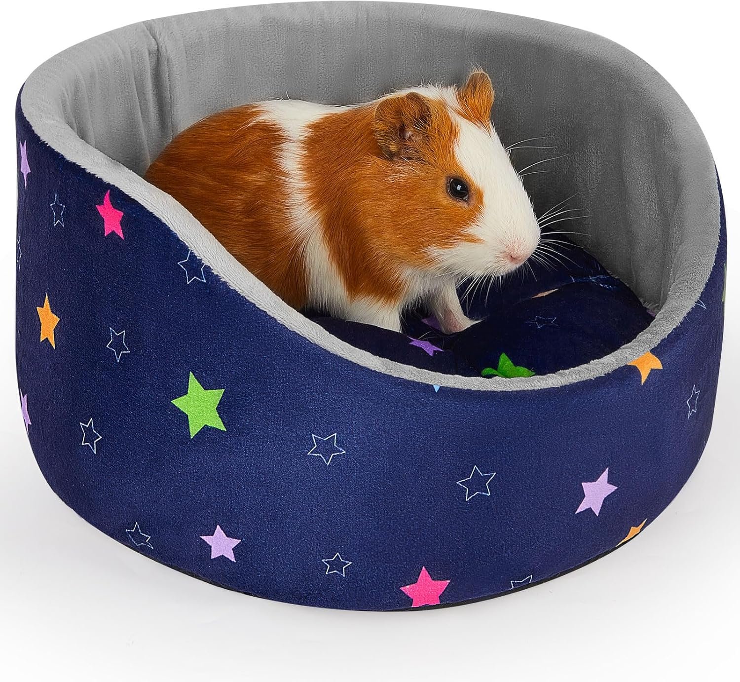 Glittme Soft Rabbit & Guinea Pig Bed – Thick Removable Mat, Machine Washable, Cozy Cuddler Cup Bed for Guinea Pig, Rabbit, Ferret