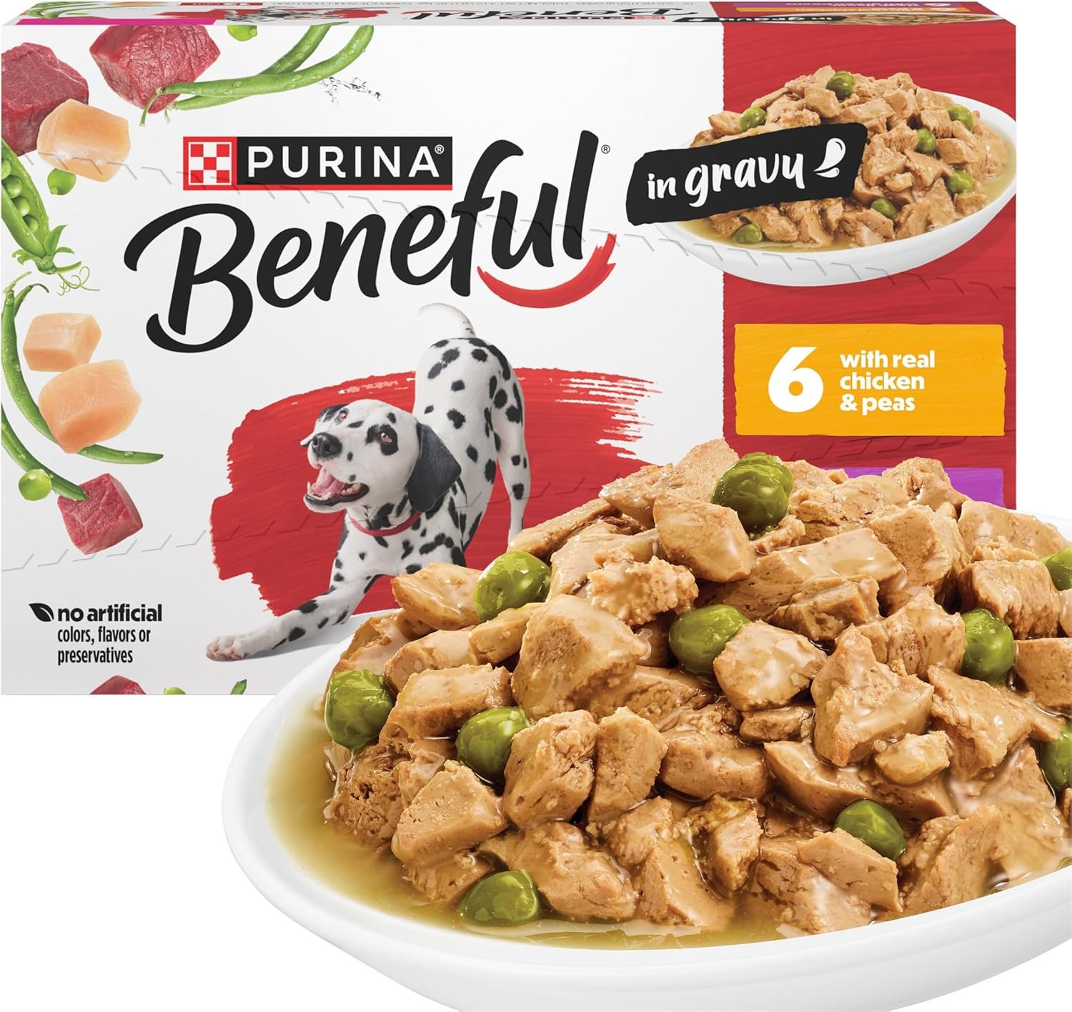 Purina Beneful with Real Chicken or Steak Flavor in Gravy Wet Dog Food Variety Pack – 5.5 oz. (Pack of 12)