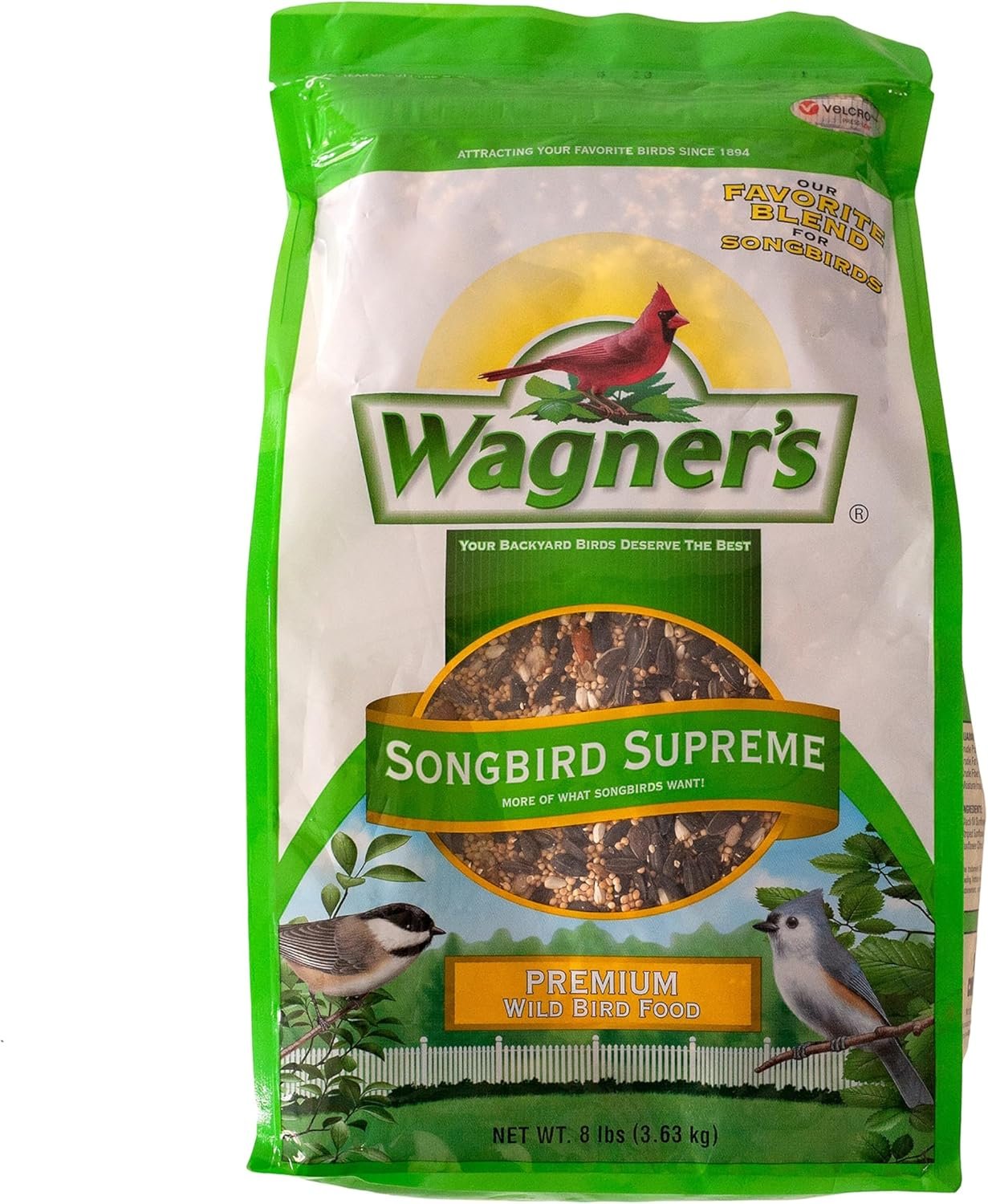 Wagner’s 62042 Songbird Supreme Blend Wild Bird Food, 8-Pound Bag
